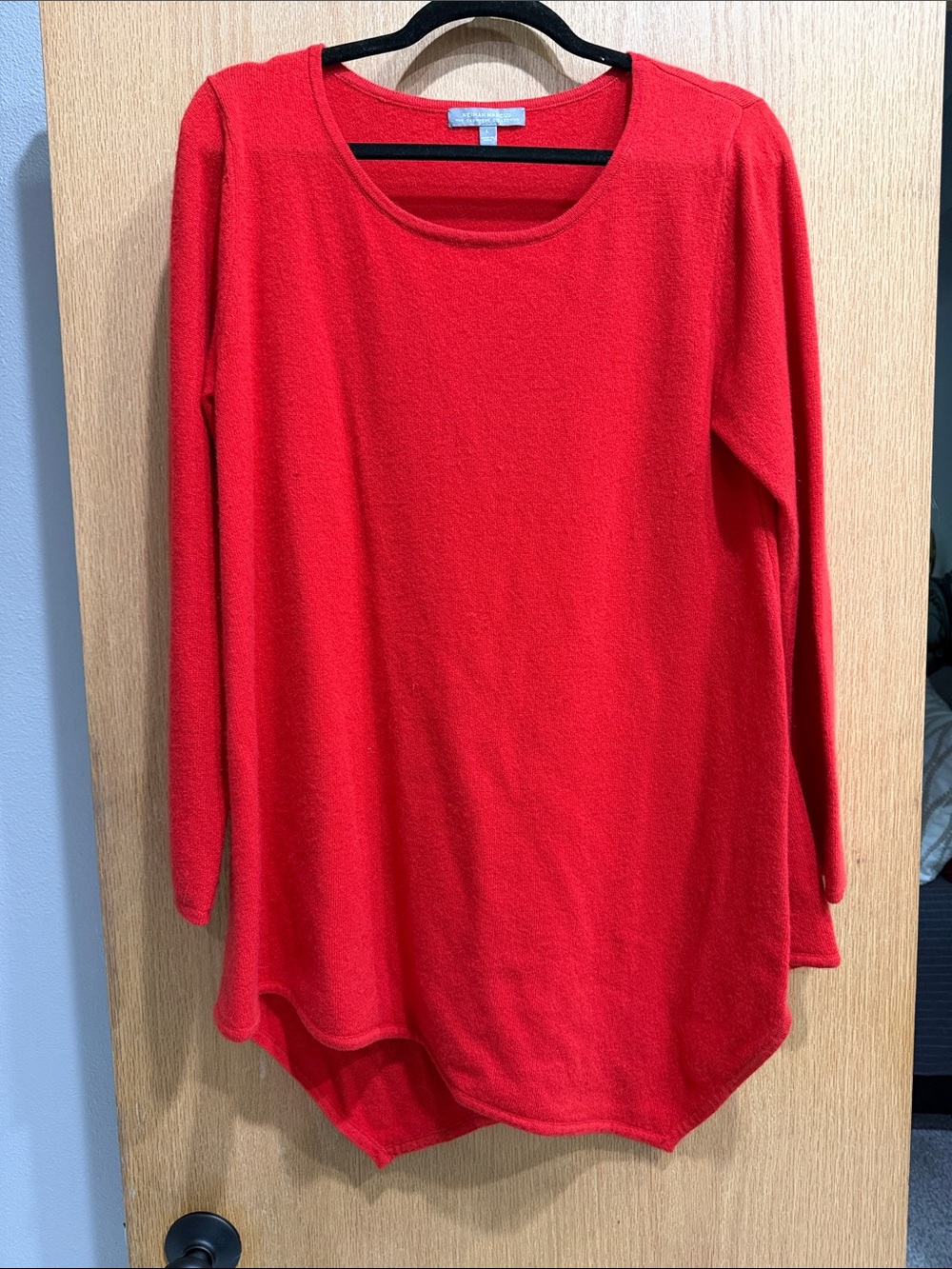 Neiman Marcus cashmere collection red tunic